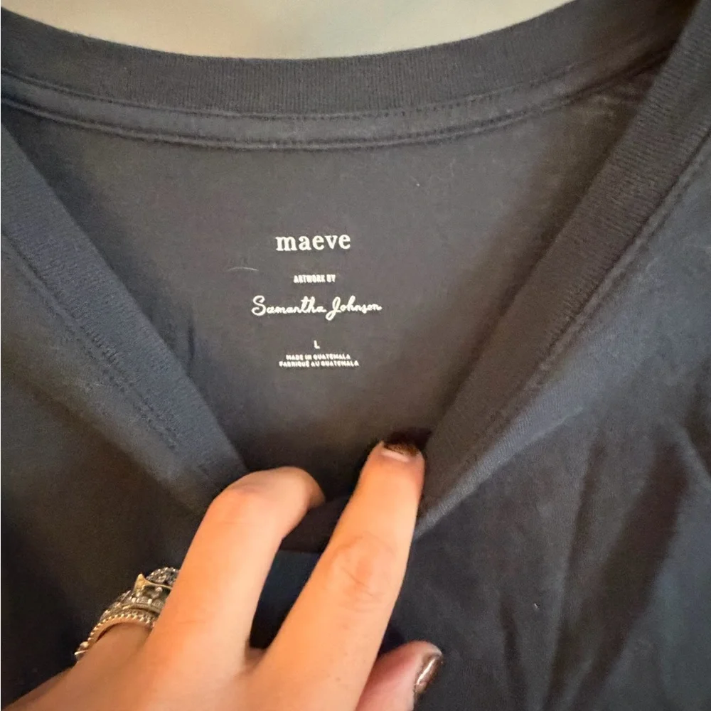 Anthroplogie x Samantha Johnson Fish Graphic Tank Top - gray - Picture 4 of 4